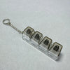 LED Crystal Keyboard Keychain Fidget Toy