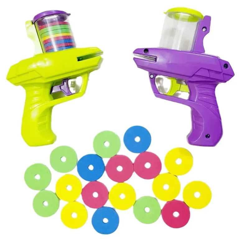 Rapid-Fire Soft Disc Launcher Toy for Outdoor Fun