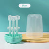Baby Silicone Toothbrush Set with Tongue Cleaner and Storage Box