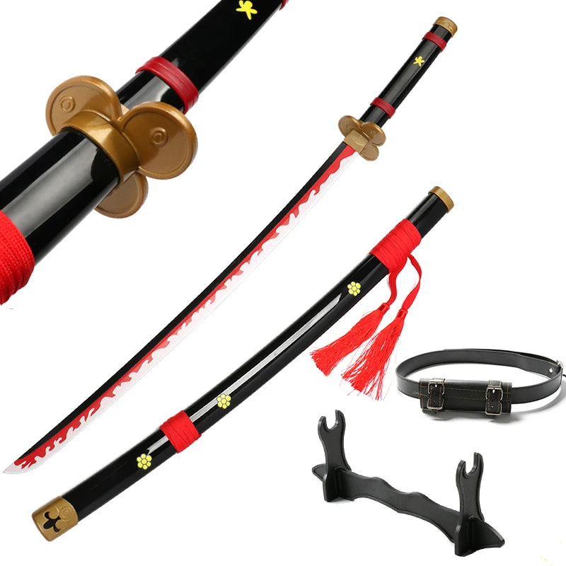 One Piece Roronoa Zoro Bamboo Katana Cosplay Sword