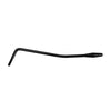Black replacement tremolo arm for an electric guitar
