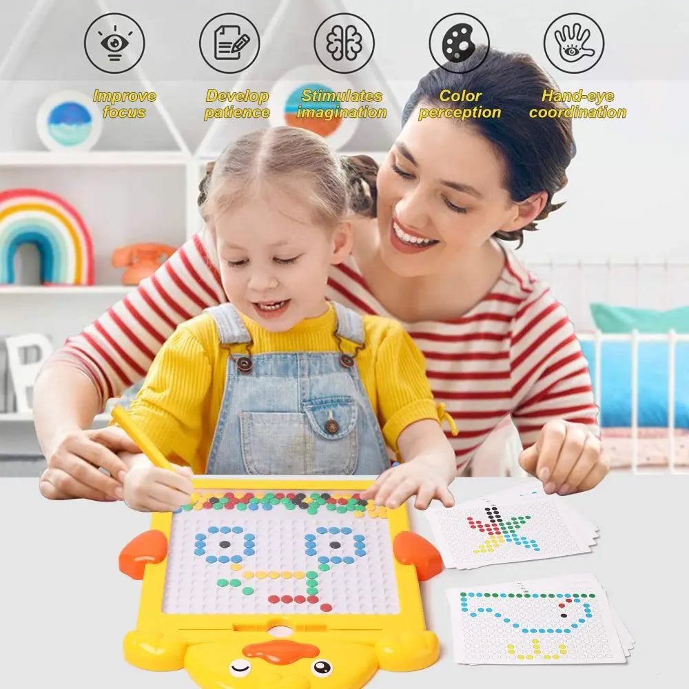 Magnetic Drawing Board for Kids – Reusable Doodle Pad with Chunky Pen