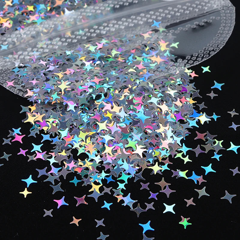 Shimmering Star Resin Sequins for DIY Crafts