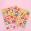 Wooden Alphabet & Number Peg Puzzles for Toddlers