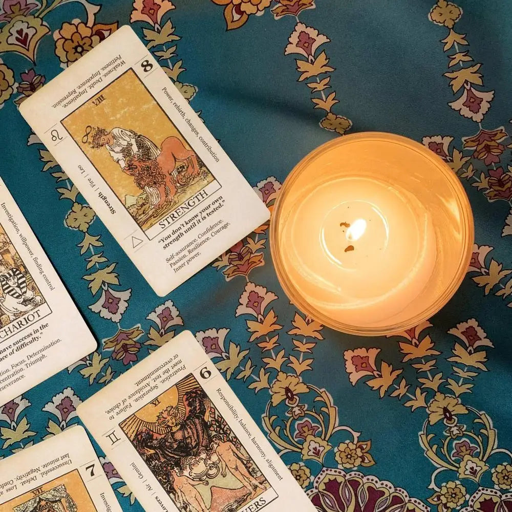 Beginner Tarot Card Deck with Meanings, 78-Card Antiqued Set