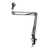 Adjustable Microphone Boom Arm with Table Mount and Mic Clip