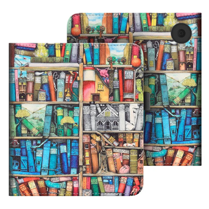 Kobo Libra Smart Cover Case with Hand Strap and Card Slot