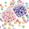 Galaxy Acrylic Beads for Jewelry Making – Round Spacer Beads in Candy Colors