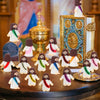 Mini Jesus Figurine Set for Easter Decorations