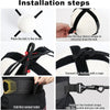 Installation steps showing how to use the belt to secure a football for training