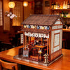 DIY Wooden Miniature Japanese Tavern Model Kit with LED Lighting