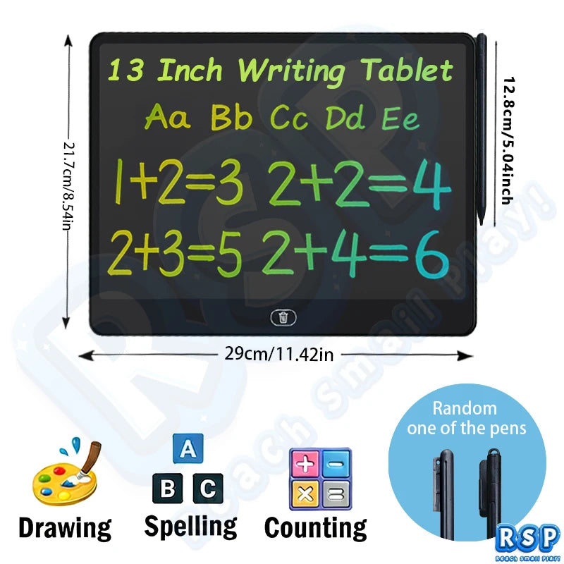 LCD Writing Tablet for Kids – 13/16 Inch Color Doodle Board