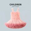 Children's Princess Tutu Dress with Ruffled Ball Gown Design