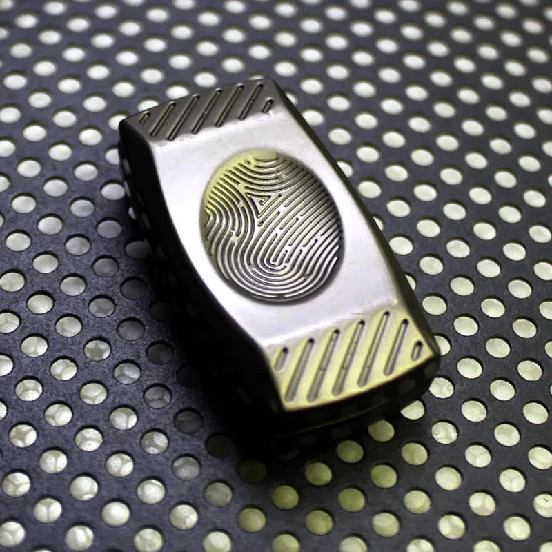 Magnetic Metal Fidget Slider with Fingerprint Grip