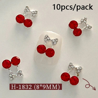 Fruit & Floral Resin Nail Art Decorations