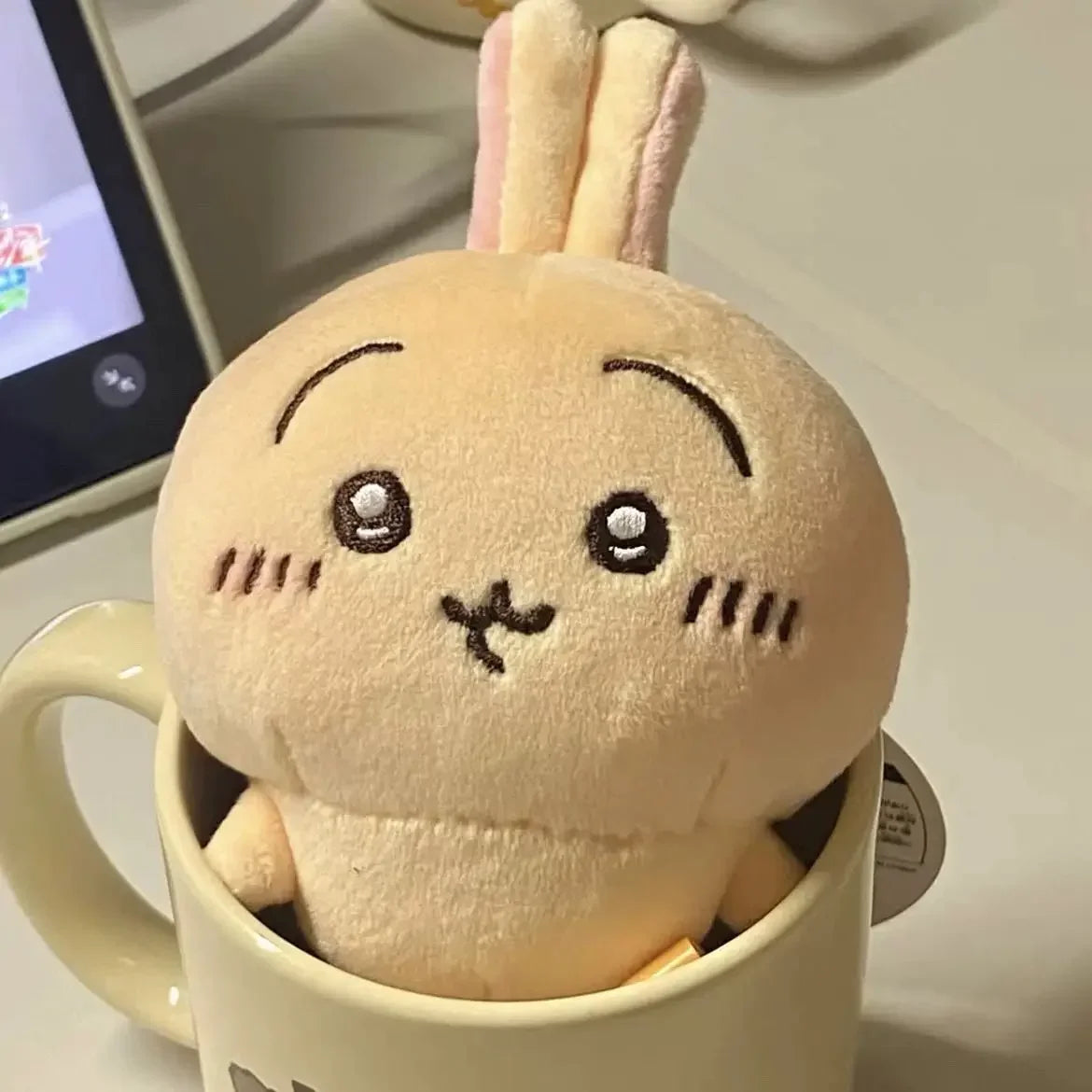 Kawaii Usagi Plush Keychain Charm - 13cm Soft Anime Stuffed Pendant