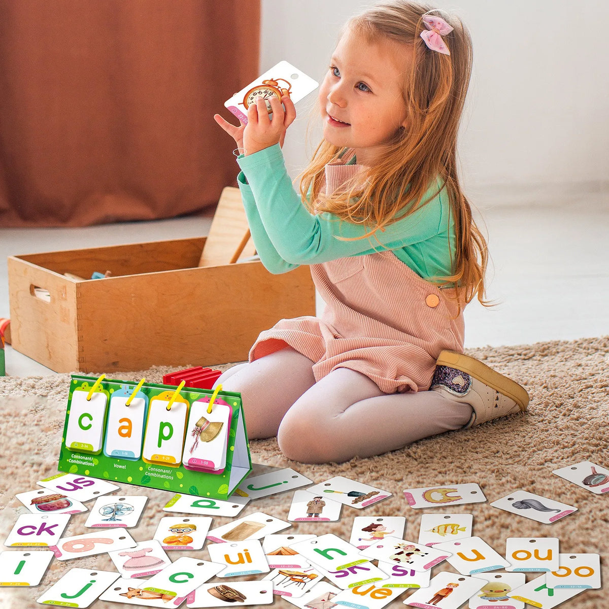 Interactive English Learning Flip Chart for Kids