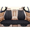 Interior view of a car seat with three plush anti-slip cushions for winter warmth