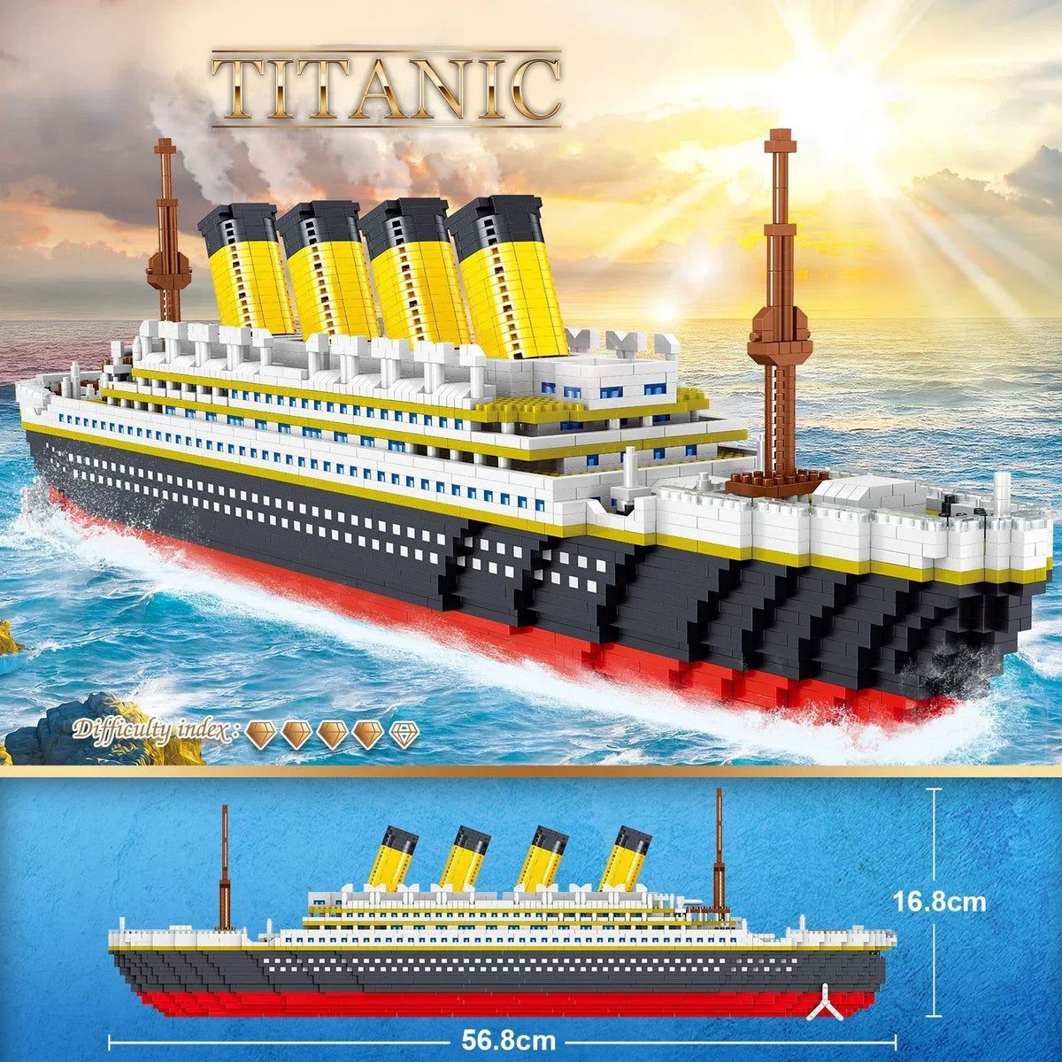 Titanic Cruise Ship Model Building Blocks Set