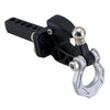 Black metal trailer hitch receiver for 1/8 and 1/10 RC crawler cars