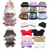 Mini Knit Doll Outfit Set – T-Shirt, Hat & Pleated Skirt for 15-17cm Dolls
