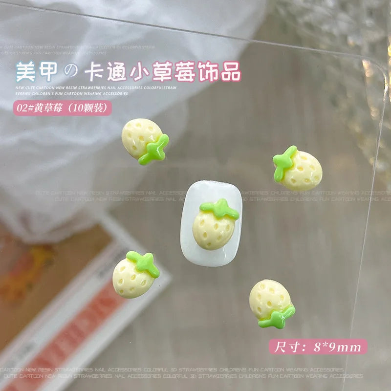 Fruit & Floral Resin Nail Art Decorations