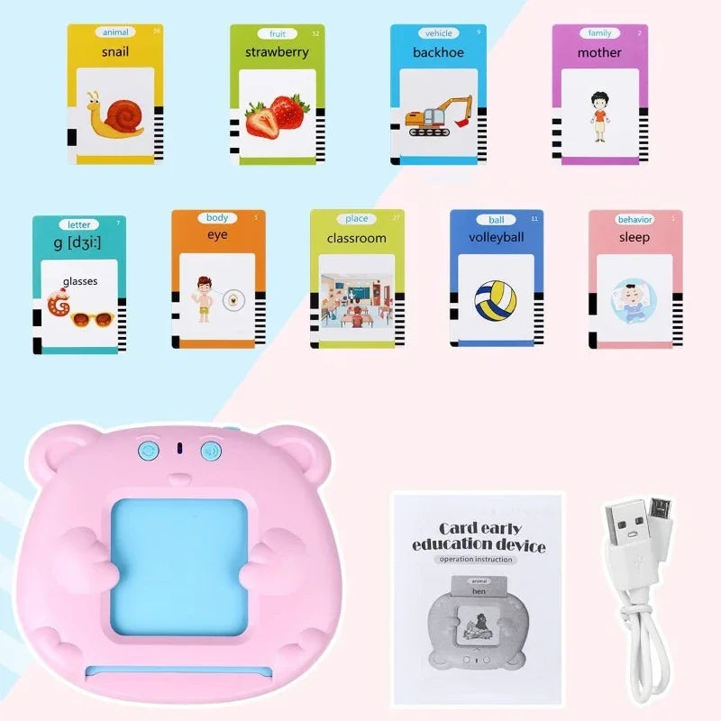 Dinosaur Talking Flash Card Reader with 224 Words & Sound Effects