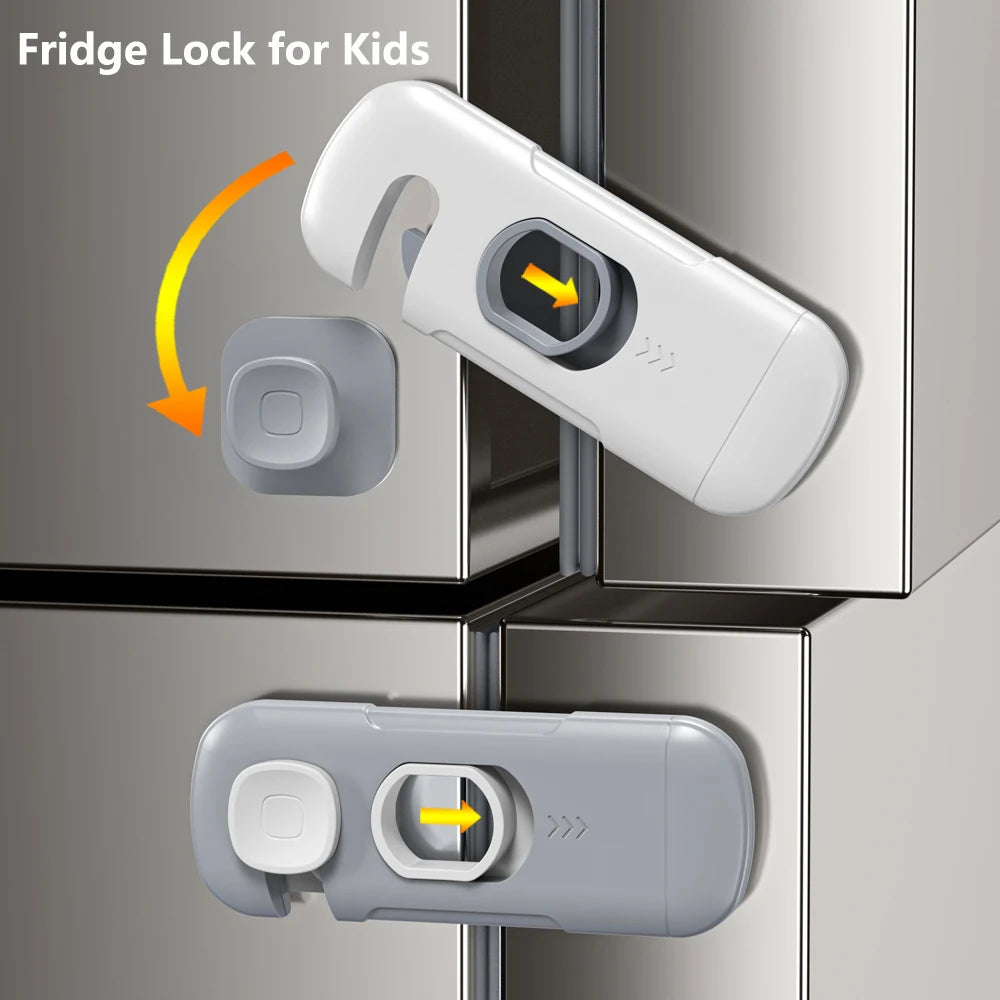 Child Safety Cabinet Locks with Strong Adhesive for Drawers, Fridges, and More