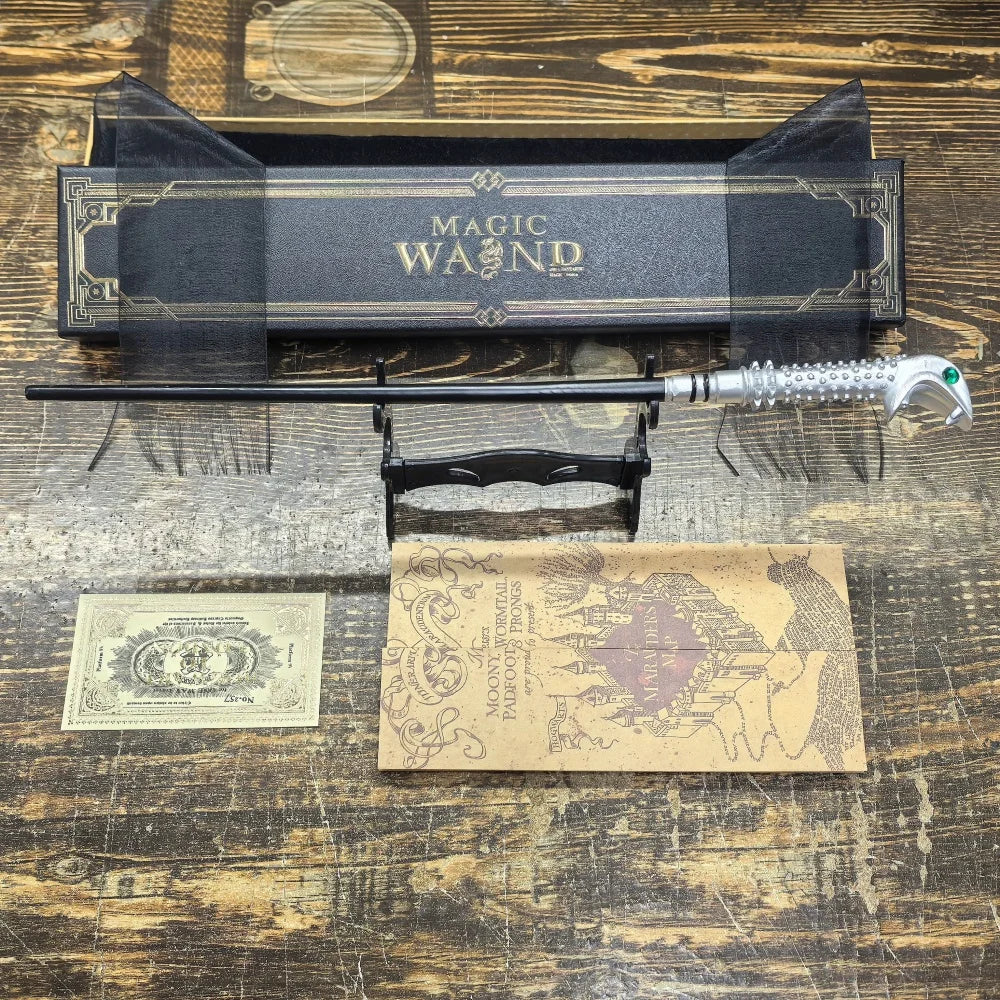 Anime-Inspired Magic Wand with Metal Core and Display Box