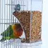 Clear Anti-Spill Parrot Bird Feeder