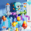 Octopus Suction Cup Bath Toy Building Set with Water Spinners