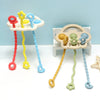 Bear Silicone Teether with Textured Pull String for Babies