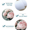 A set of pink watercolor flower prints showing excellent texture, HD giclee print details, and waterproof quality.