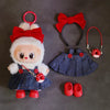Denim Buckle Strap Skirt for 17cm Dolls