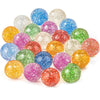 Glitter Bouncy Balls for Kids Party Favors and Prizes (Set of 10, 20, or 30)