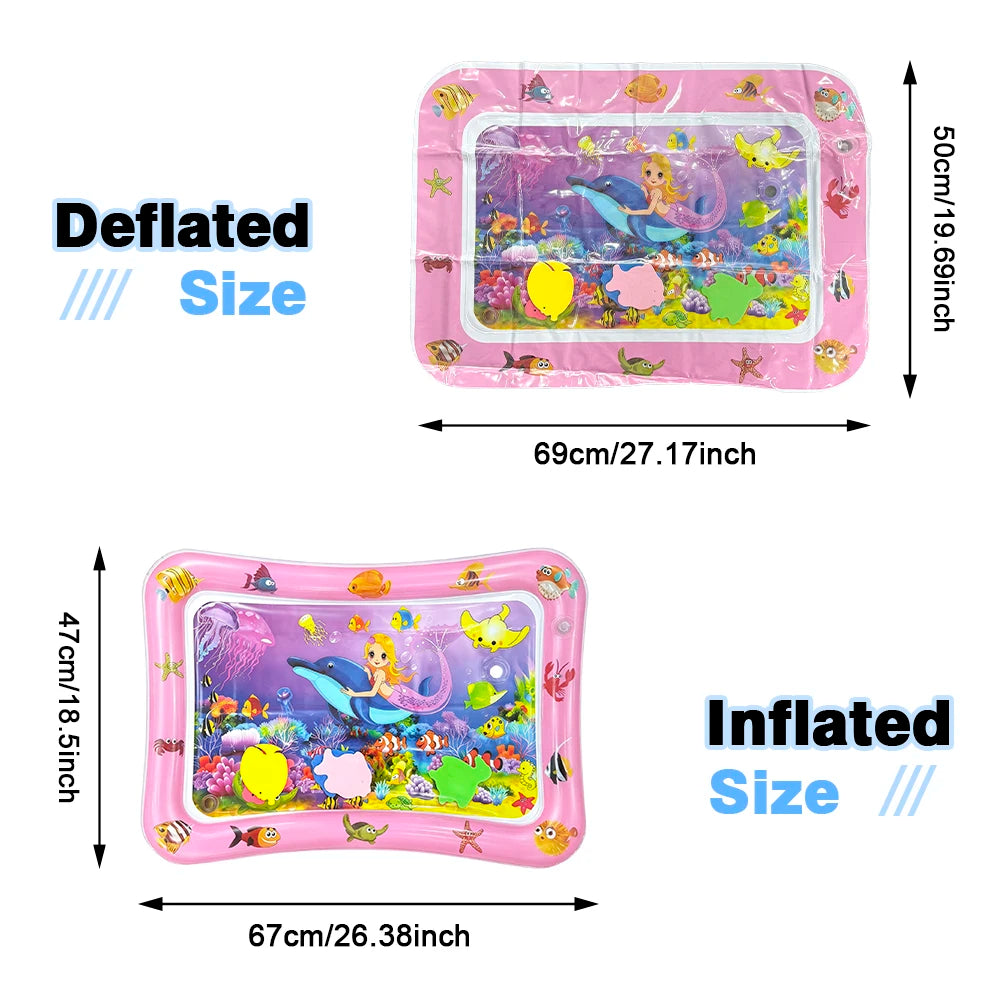 Inflatable Underwater World Water Play Mat for Babies