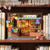 Nostalgic Japanese Corner Shop DIY Book Nook Kit with LED Lighting
