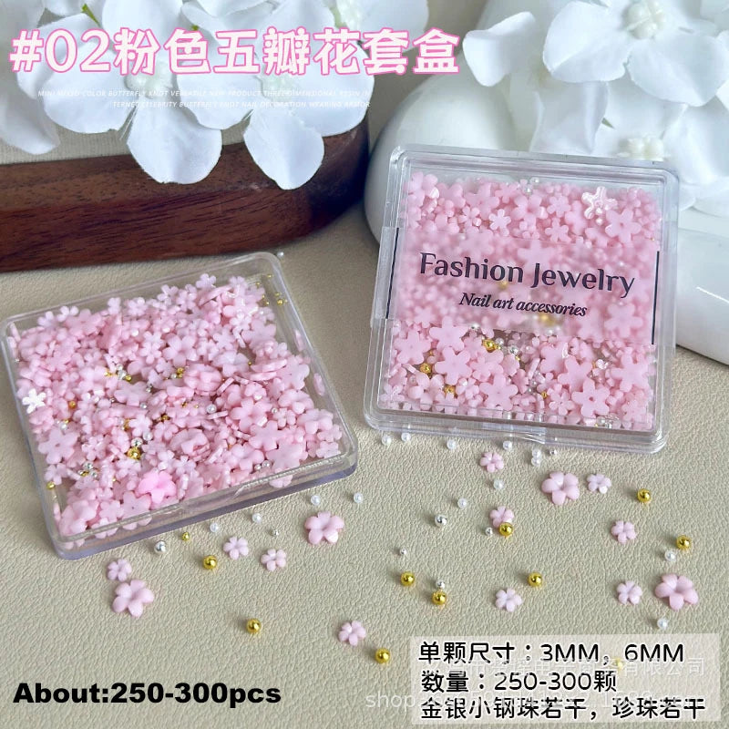 Fruit & Floral Resin Nail Art Decorations