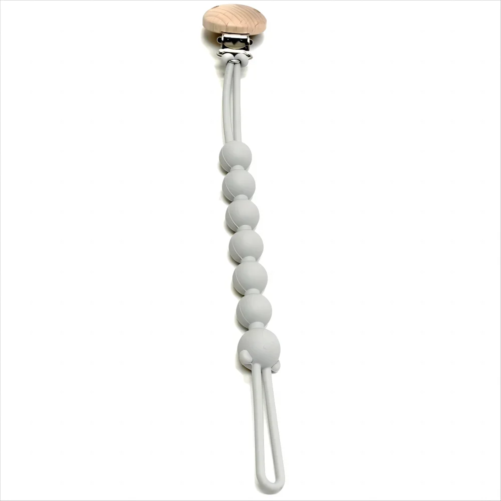 Baby Pacifier Clip with Silicone Teething Beads