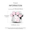 A silver heart charm with a paw print design, suitable for bracelets and necklaces.