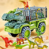 Dinosaur Transport Truck Carrier Playset with Tyrannosaurus Rex