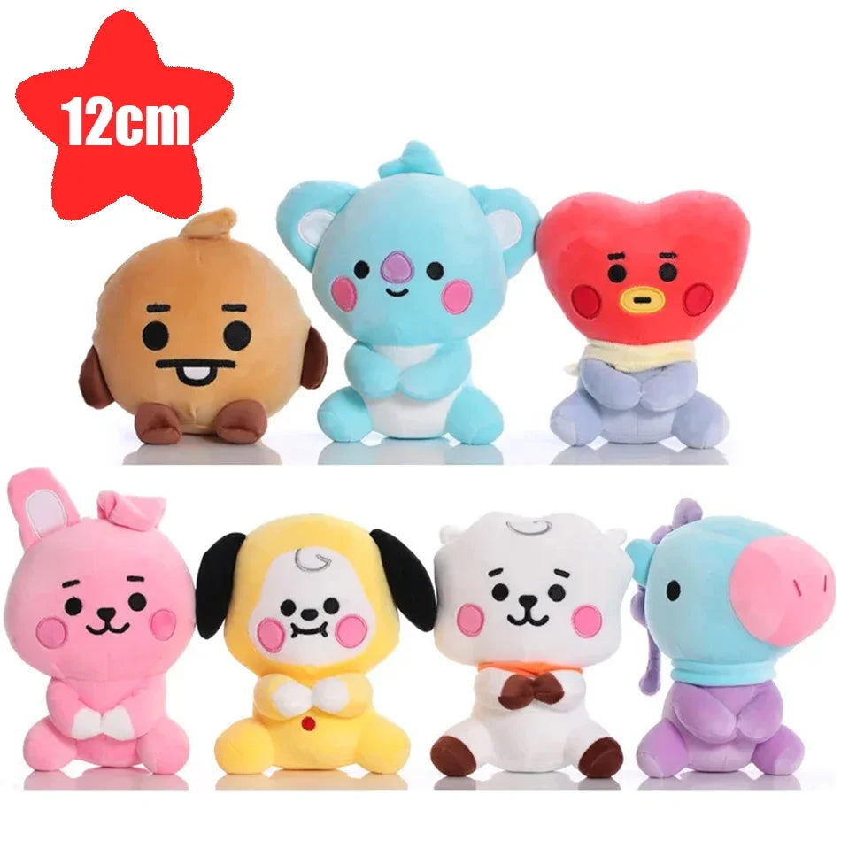 Kawaii Plush Keychain Buddy – Soft Mini Stuffed Animal Charm