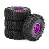 1/18 RC Crawler Metal Beadlock Wheel and Tire Set (4 pcs)