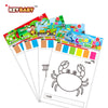 A set of KeyBaby painting and coloring activity cards featuring sea creatures like a crab.