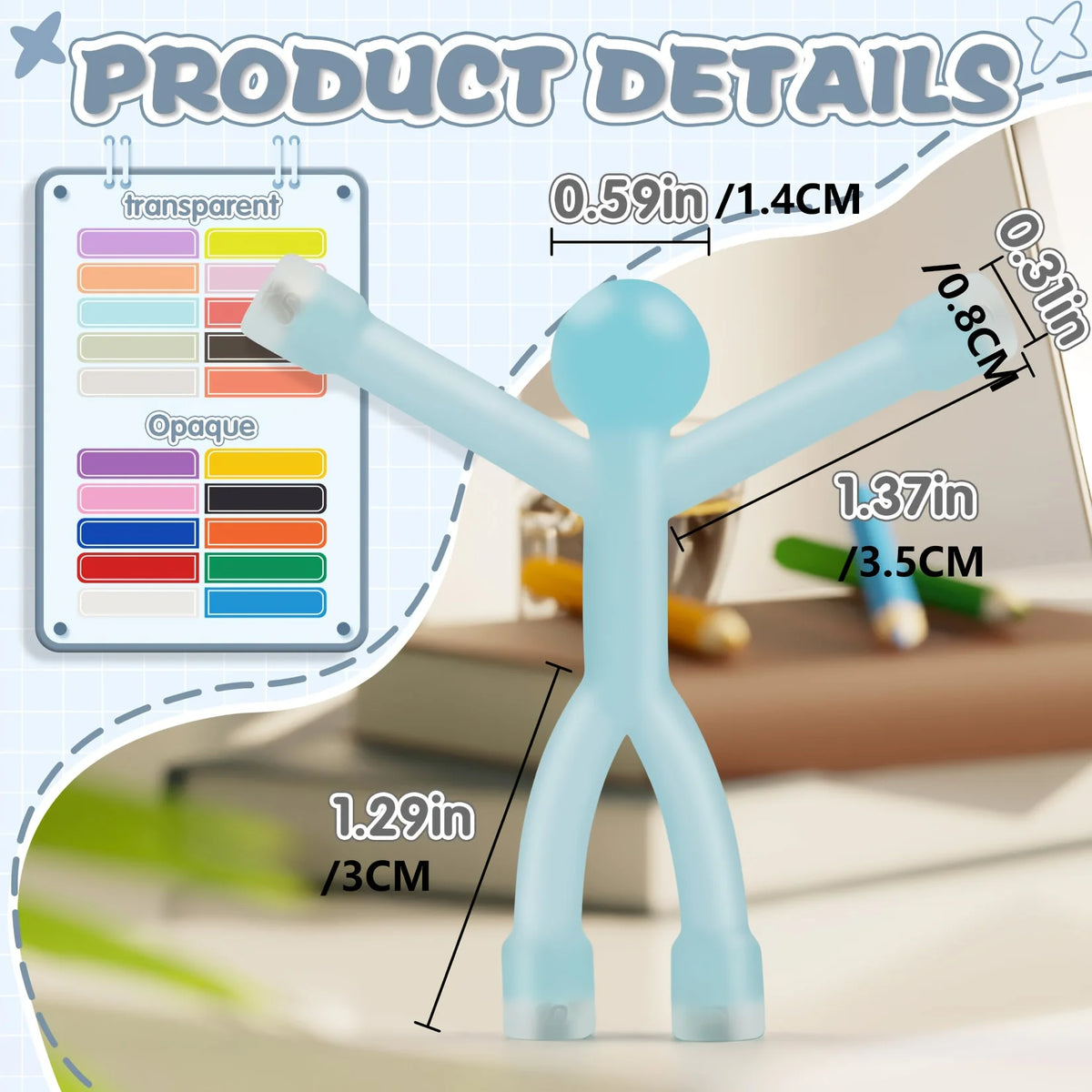 Colorful Humanoid Refrigerator Magnets – Playful Kitchen & Office Decor