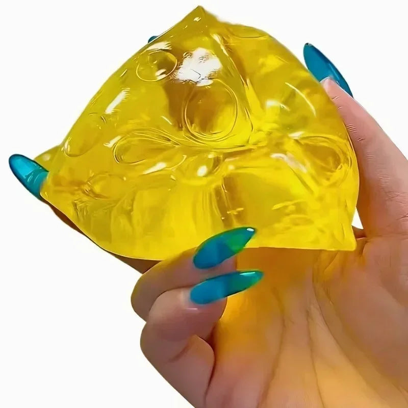 Squishy Mochi Cheese Fidget Toy for Stress Relief