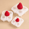 Strawberry Shaped Silicone Candle Mold for DIY Crafts