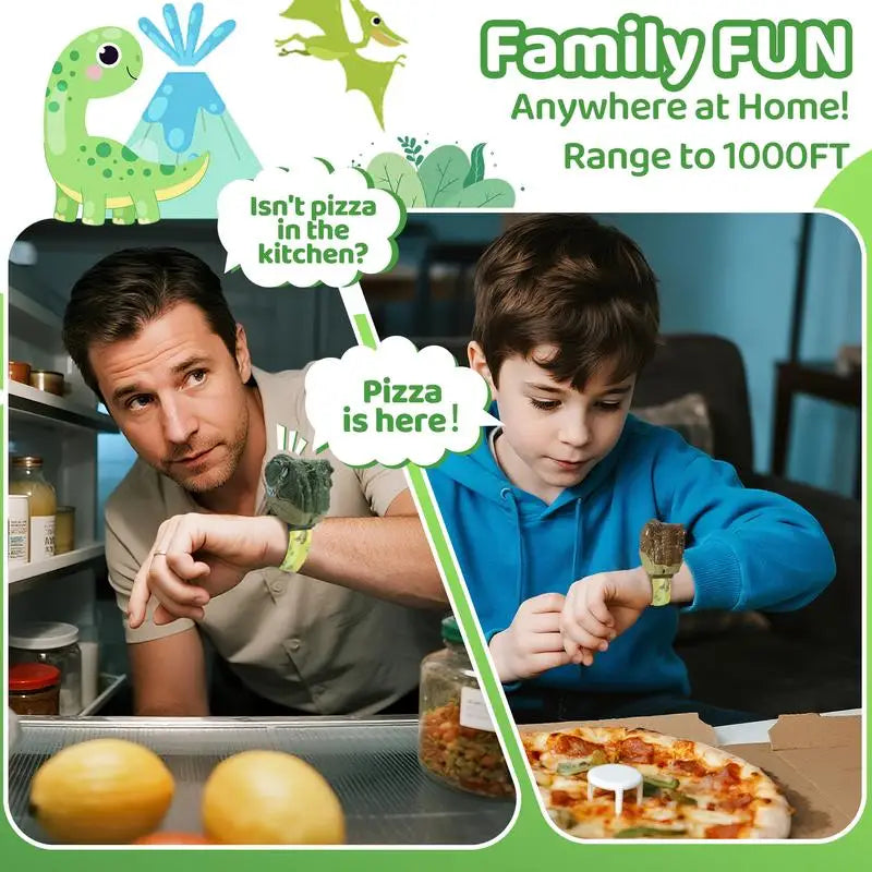 Dinosaur Head Walkie Talkies for Kids (2-Pack)
