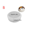 A white silicone mold with dimensions 13cm/5.12in and 4.5cm/1.77in, shown next to a small decorative item.