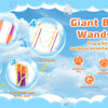 Giant Bubble Wands Kit showing steps for making bubbles, including connecting rods and pipes.